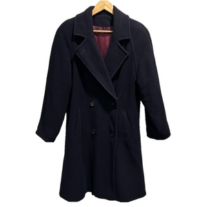LAMBSWOOL COAT BY ANNA COLLECTION COATS, Navy Blue, Woman's size approx 10-12